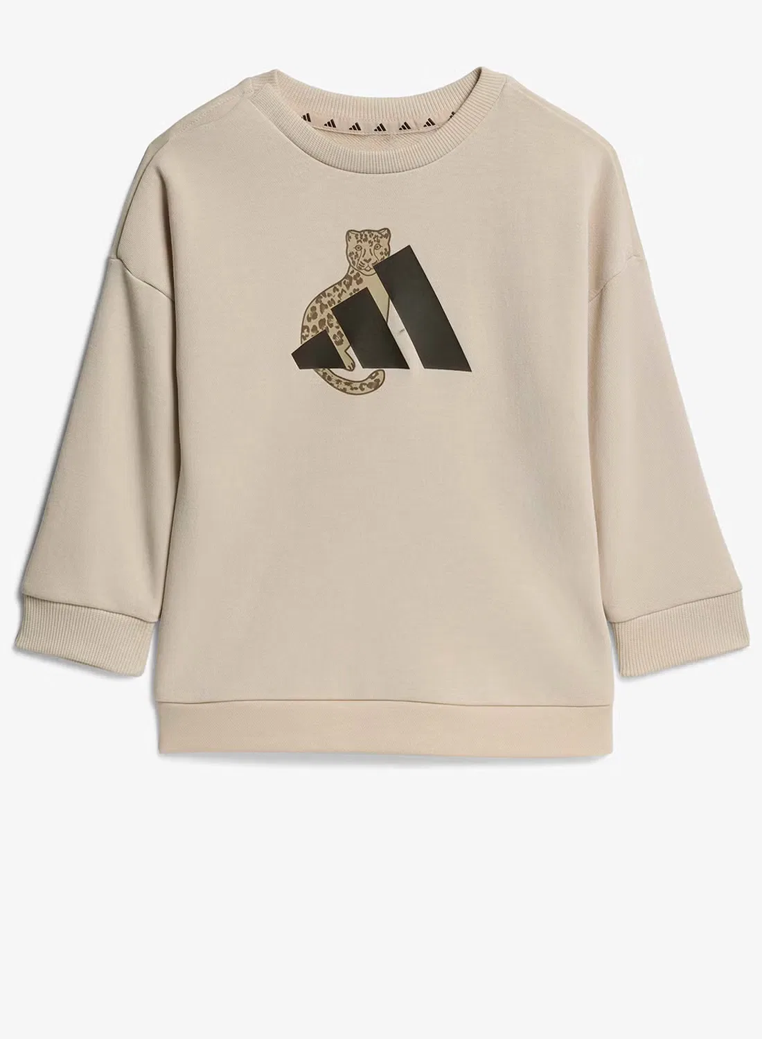 Комплект леггинсов с эластичным поясом Infant 3-stripes ig activewear Adidas, коричневый — фото 2