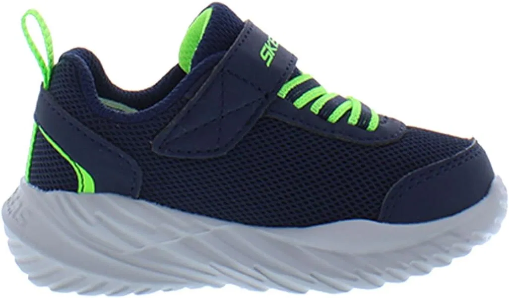 Детские кроссовки для мальчиков Nitro Sprint Skechers, Navy/Lime/Water Blue — фото 3