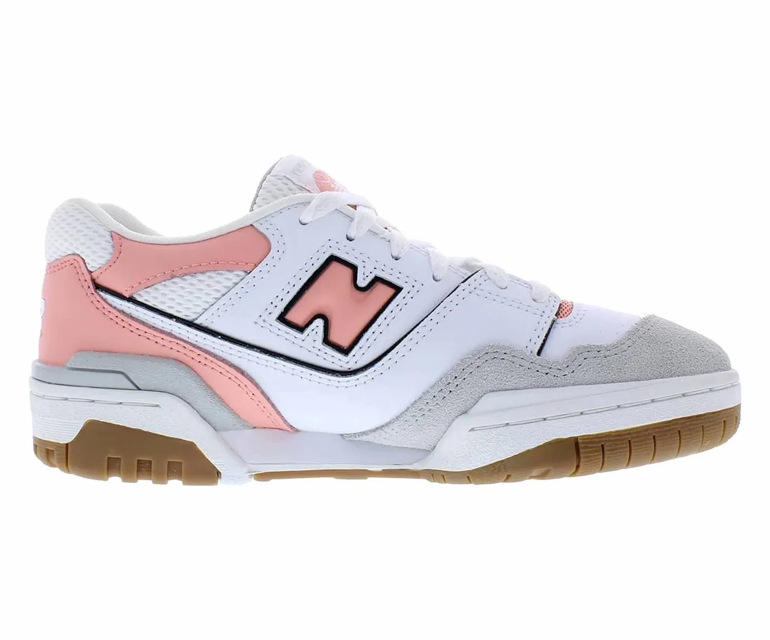 Детские кроссовки для девочек на платформе 550 New Balance, Brighton Grey Omega Pink