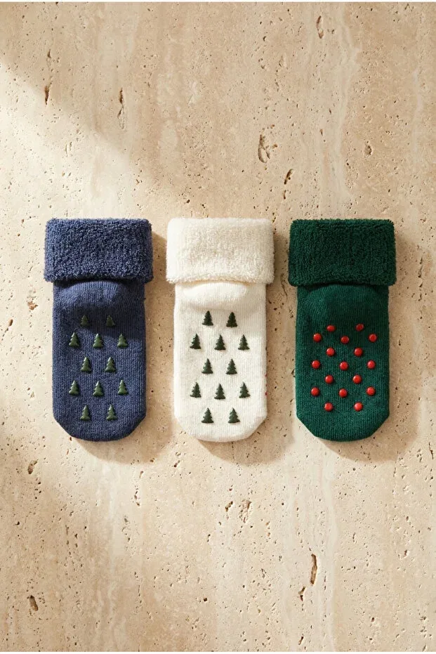 Детские носки с рисунком 3 шт, Bony Socks, Patterned — фото 2