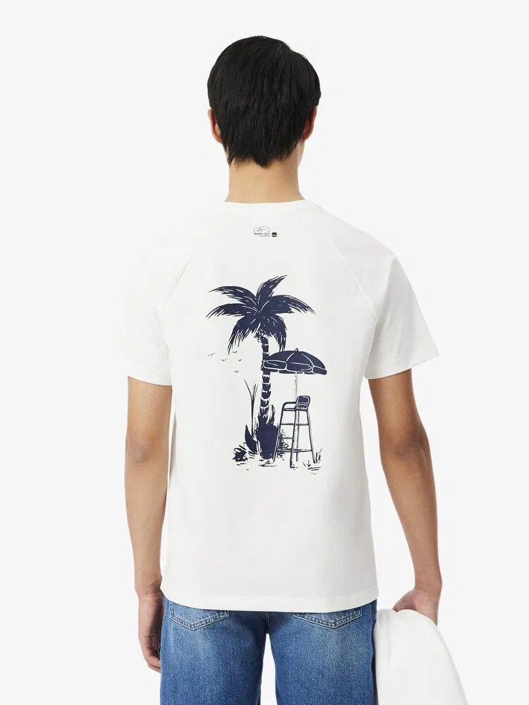 Футболка поло LACOSTE Miami Open Regglan, White — фото 3