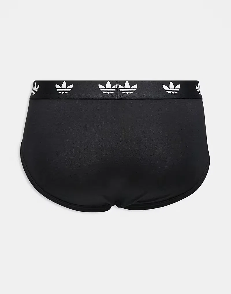 Трусы Comfort Flex хлопковые 3 шт Adidas, черный — фото 3