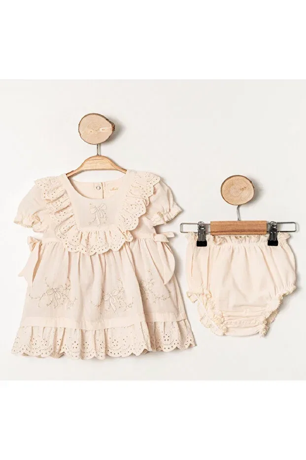 Детское платье для девочек хлопковое Moonstar, Beige
