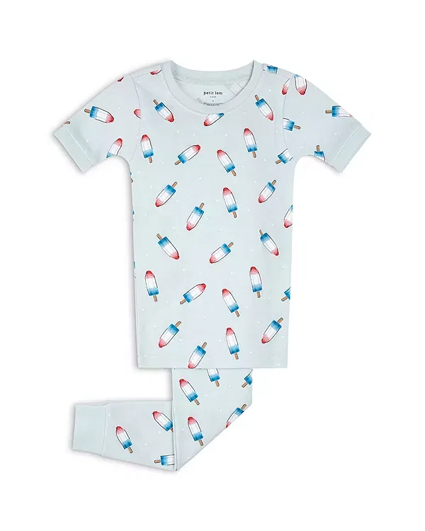 Детский комплект пижам для мальчиков с принтом Ice Pop Print Petit Lem, Light Blue