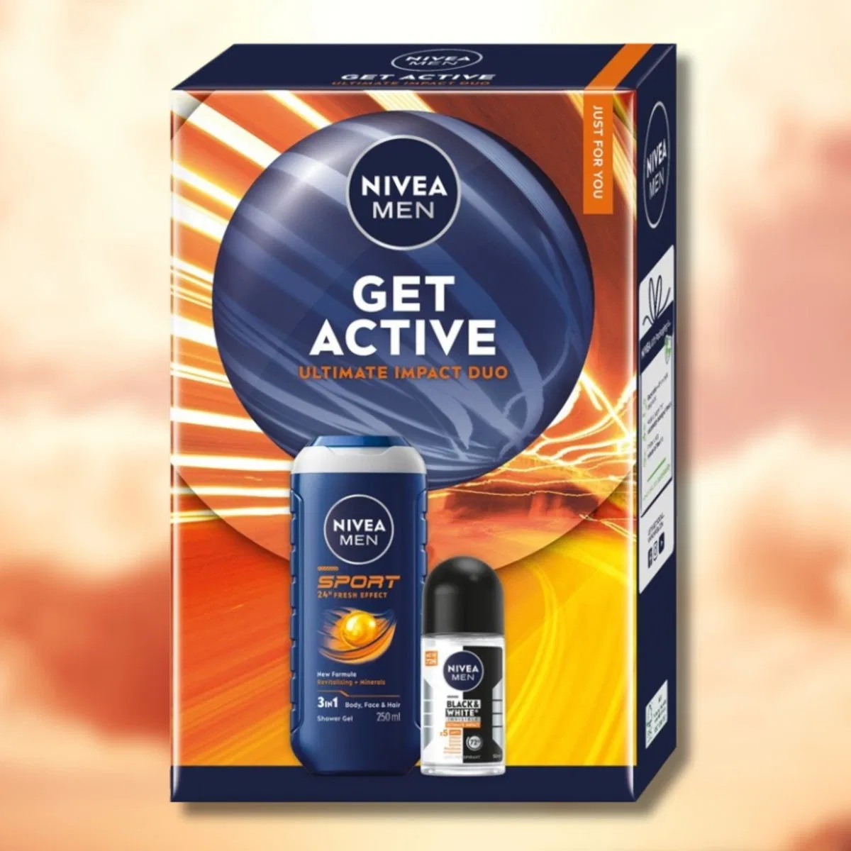 Набор мужских косметических средств для тела Nivea Men Get Active, Цвет: отсутствует — фото 2