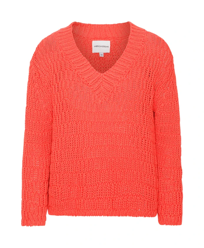 

Хлопковый свитер удобного фасона Americandreams, красный