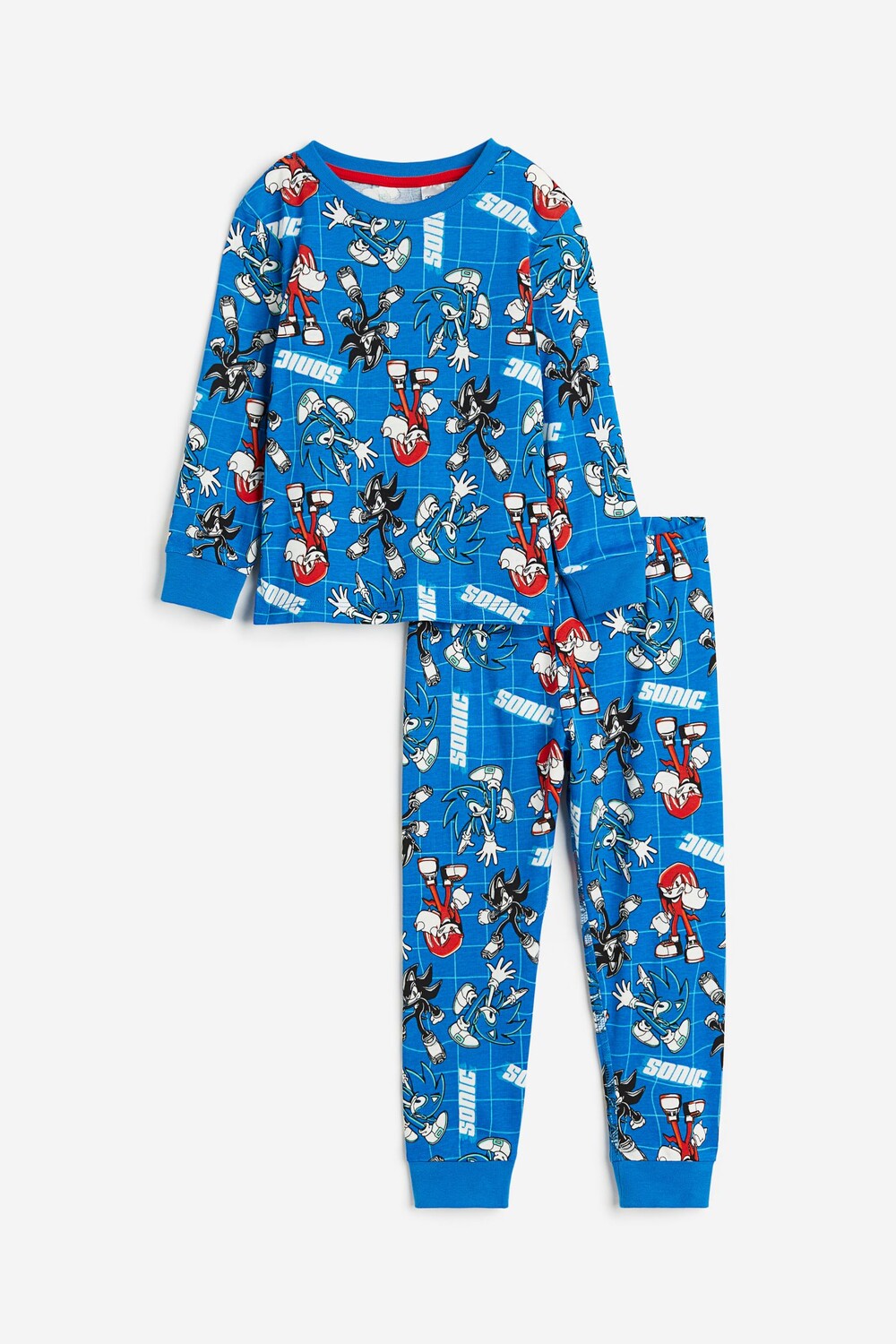 

Пижама H&M Kids Print Sonic the Hedgehog, синий