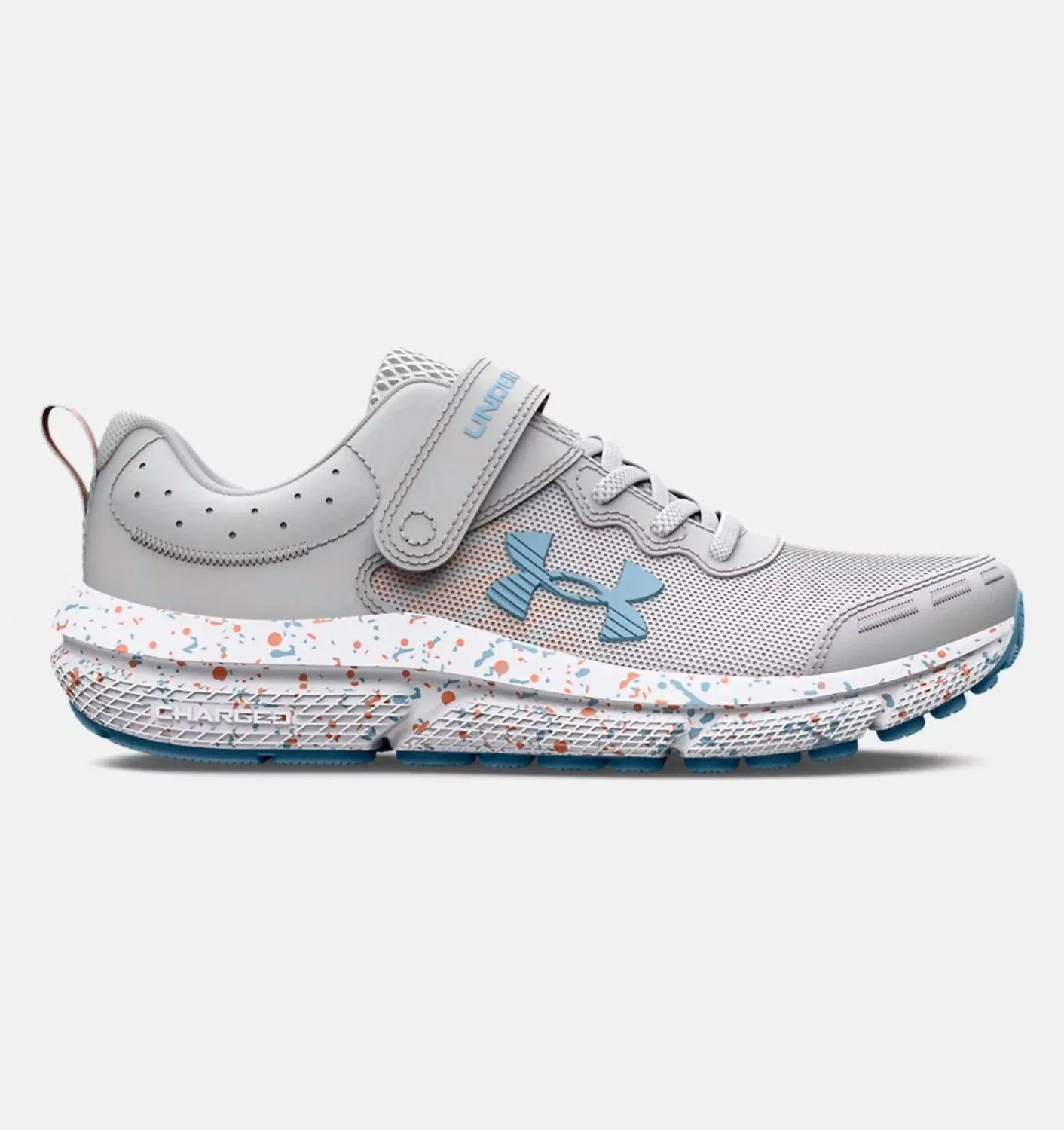 Детские кроссовки для девочек с липучкой Assert 10 Ac Under Armour, Paint Splatter