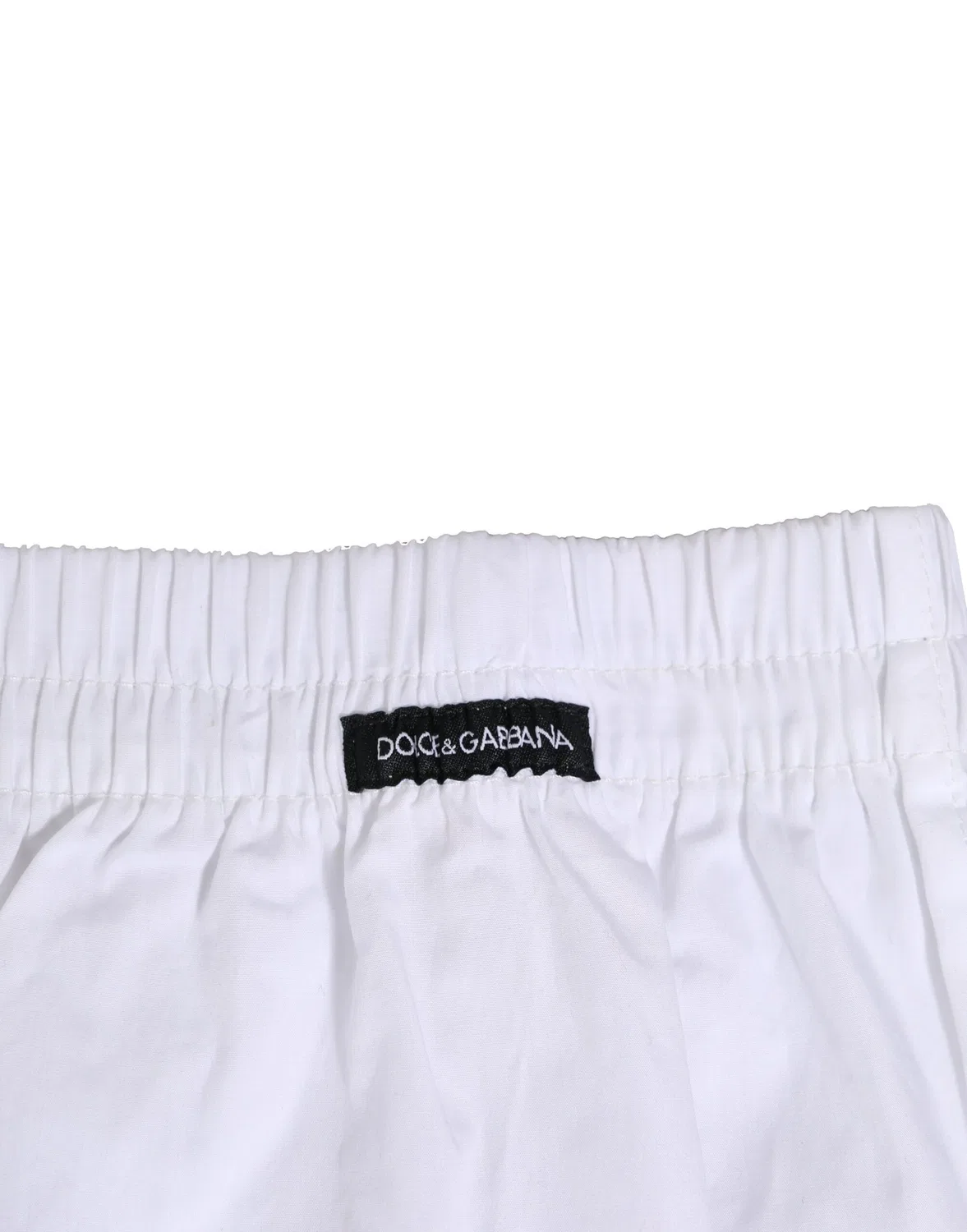 Мужские трусы-боксеры хлопковые с логотипом Dolce & Gabbana, White — фото 4