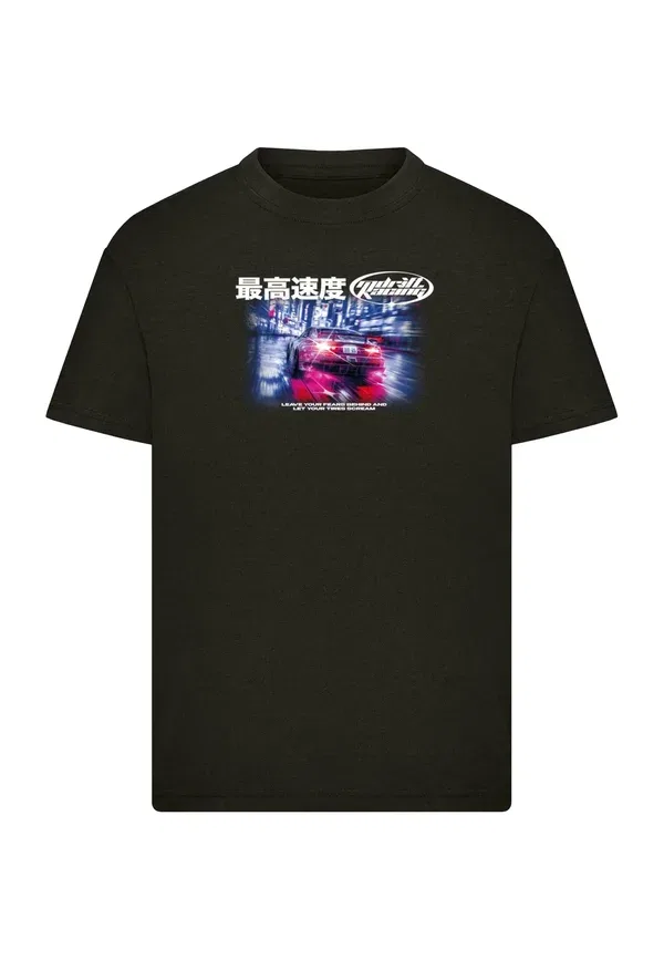 Футболка с принтом Drift racing tee Mister Tee, черный — фото 3