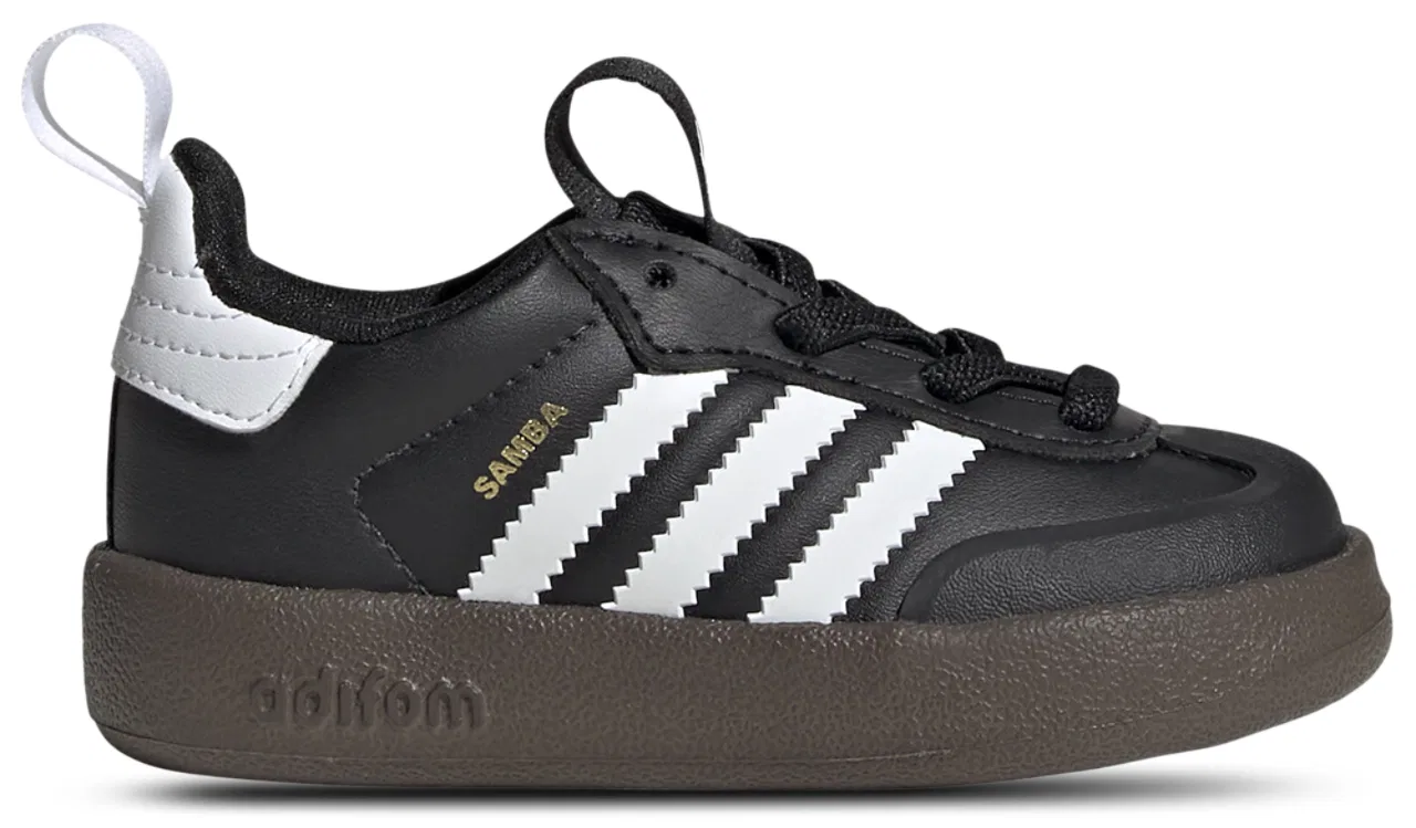 Детские кроссовки для мальчиков с эластичным верхом adiFOM Samba 360 adidas, Black Gum White
