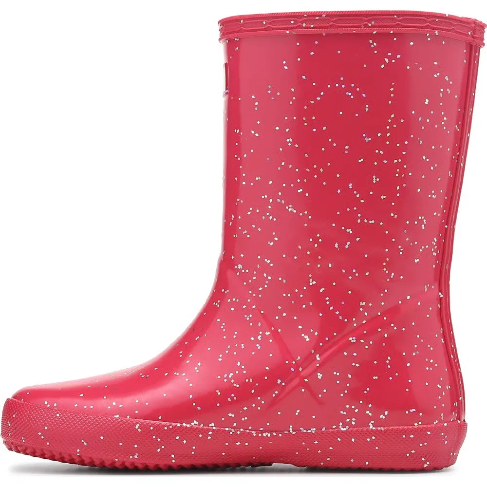 Оригинальные детские резиновые сапоги Hunter, Pink Glitter Multi — фото 3