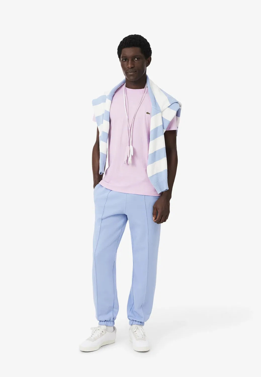Простая футболка Lacoste, Pink — фото 2