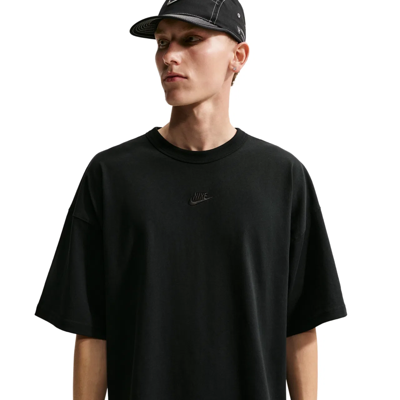 Мужская футболка оверсайз с длинным рукавом Nike NSW Premium Essentials Oversized Tee, Black
