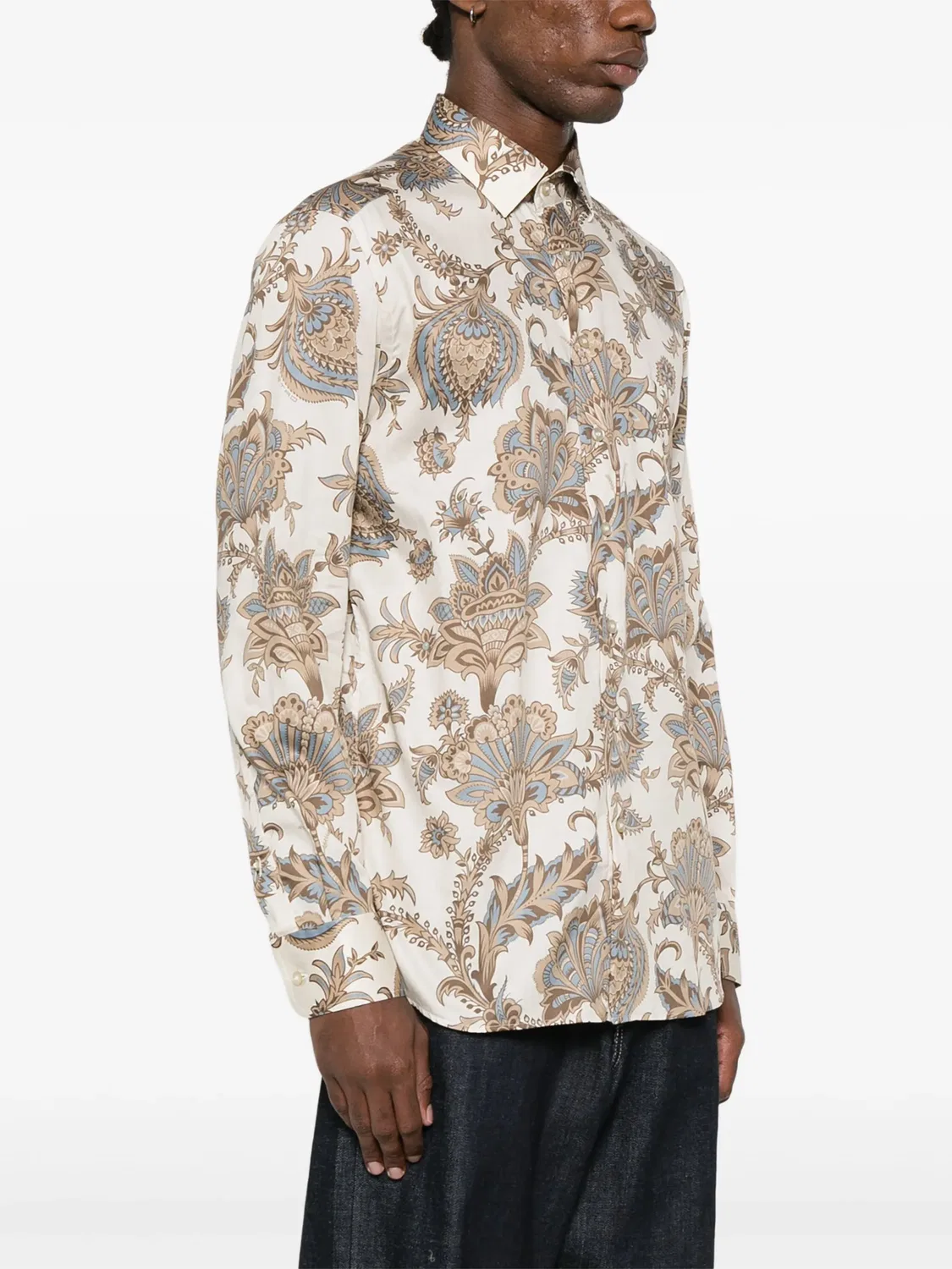 Рубашка с узором Paisley от Etro, бежевый — фото 2