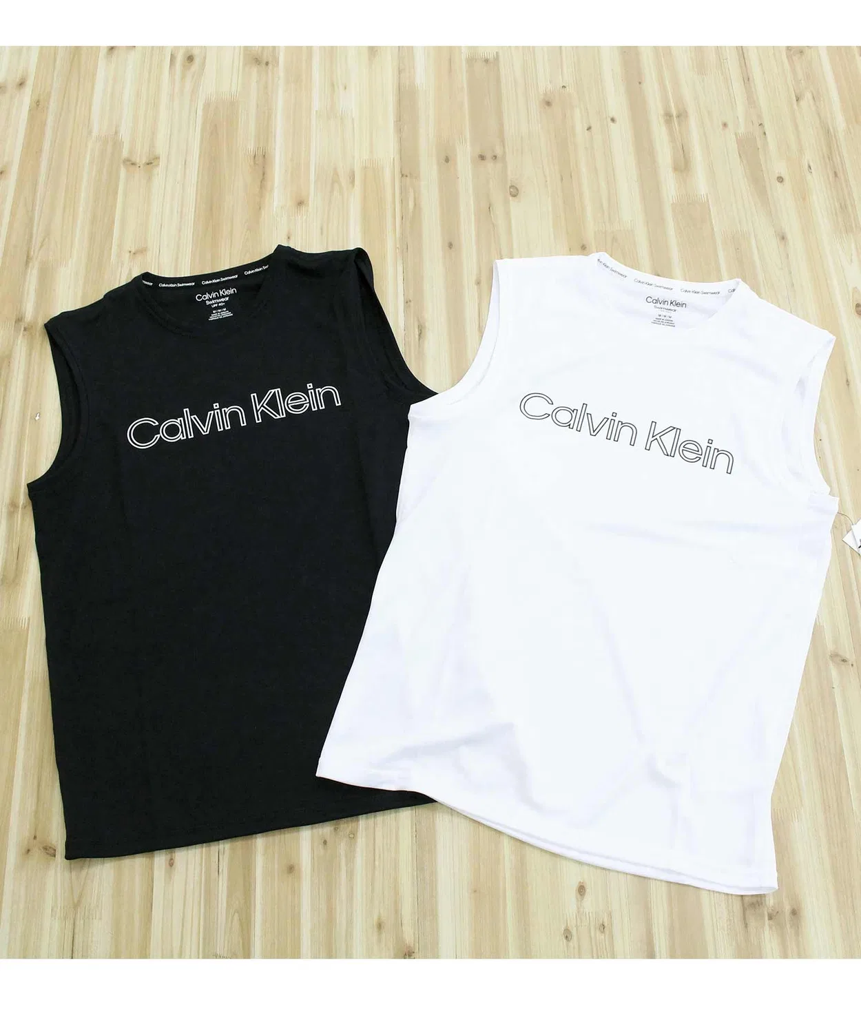 Мужская рашгарда без рукавов Calvin Klein, Белый — фото 2