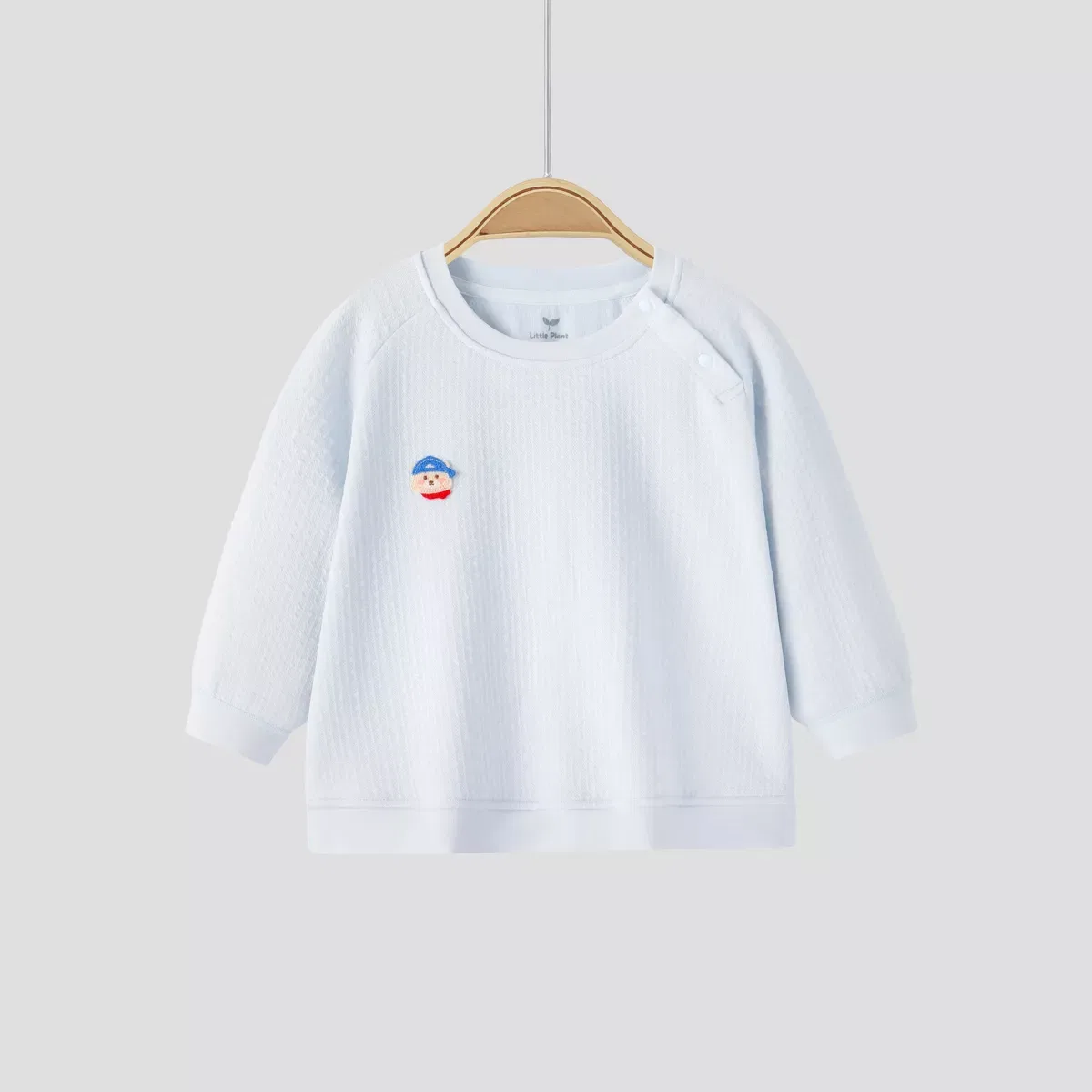 Детский пуловер из модала с длинным рукавом Laimi Bloom, Light Blue