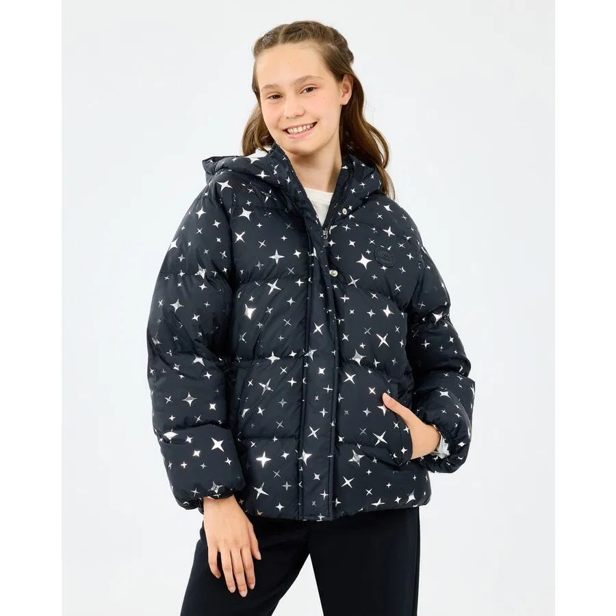 Куртка-пуховик детская с капюшоном G Puffer Jacket Skechers, Белый — фото 2