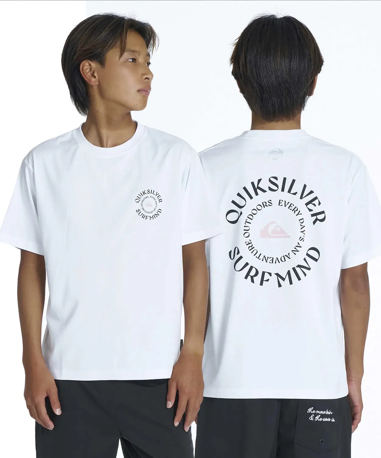Детская футболка с принтом QUIKSILVER QS CIRCLE SS YOUTH Quiksilver, Белый