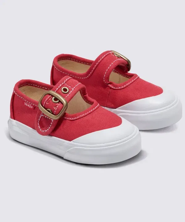 Туфли Мэри Джейн, канвас, Vans Kids, томатный — фото 2