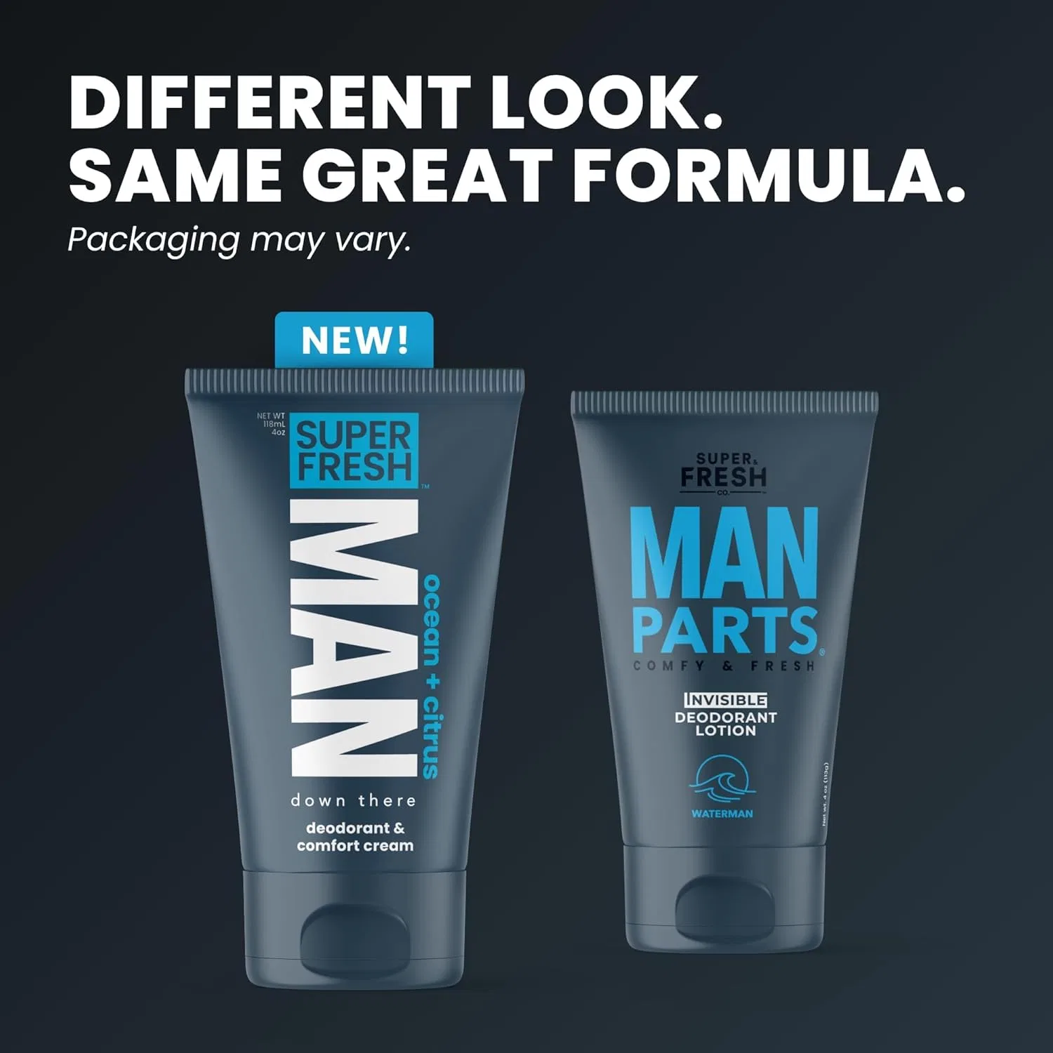 Дезодорант-лосьон для мужчин Super Fresh Man Parts, 2 шт, 4 fl oz, Fresh & Coconut Super & Fresh Co. — фото 2