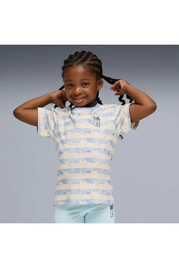 Детская футболка с принтом Gdh aop girl's t-shirt Puma, Multicolor
