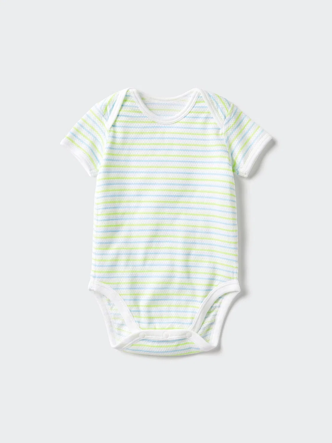 Боди Uniqlo, хлопковое сетчатое, зеленый