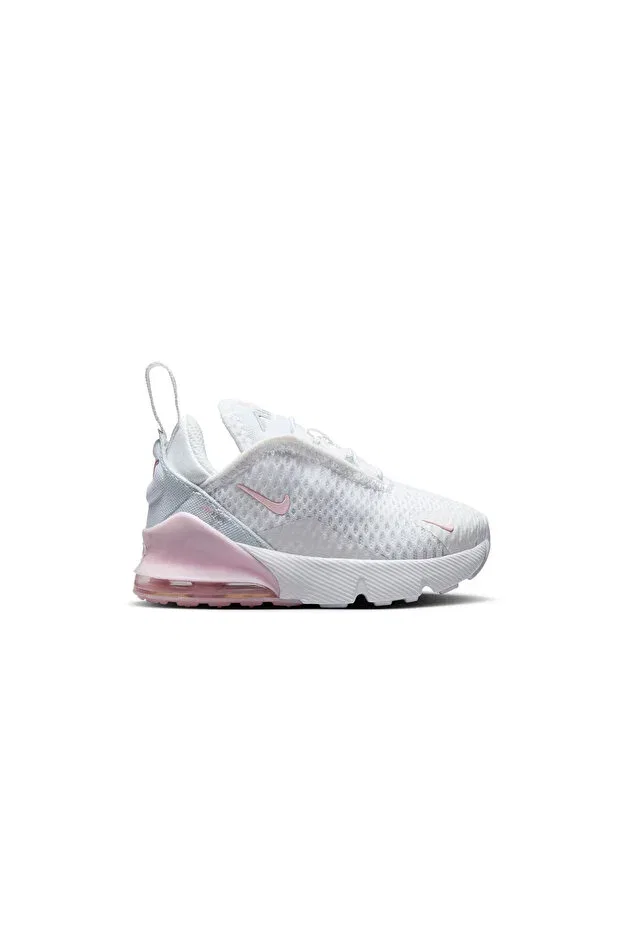 Детские повседневные кроссовки для малышей с липучкой Glam Nike, White/Pink — фото 2