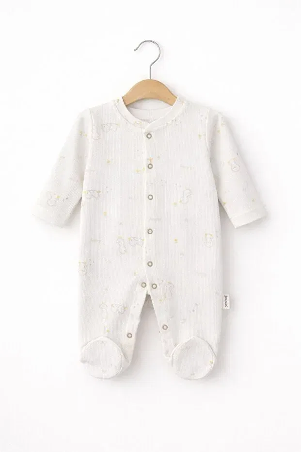 Детский комбинезон для мальчиков с принтом Duck Pattern My Babies Label, White