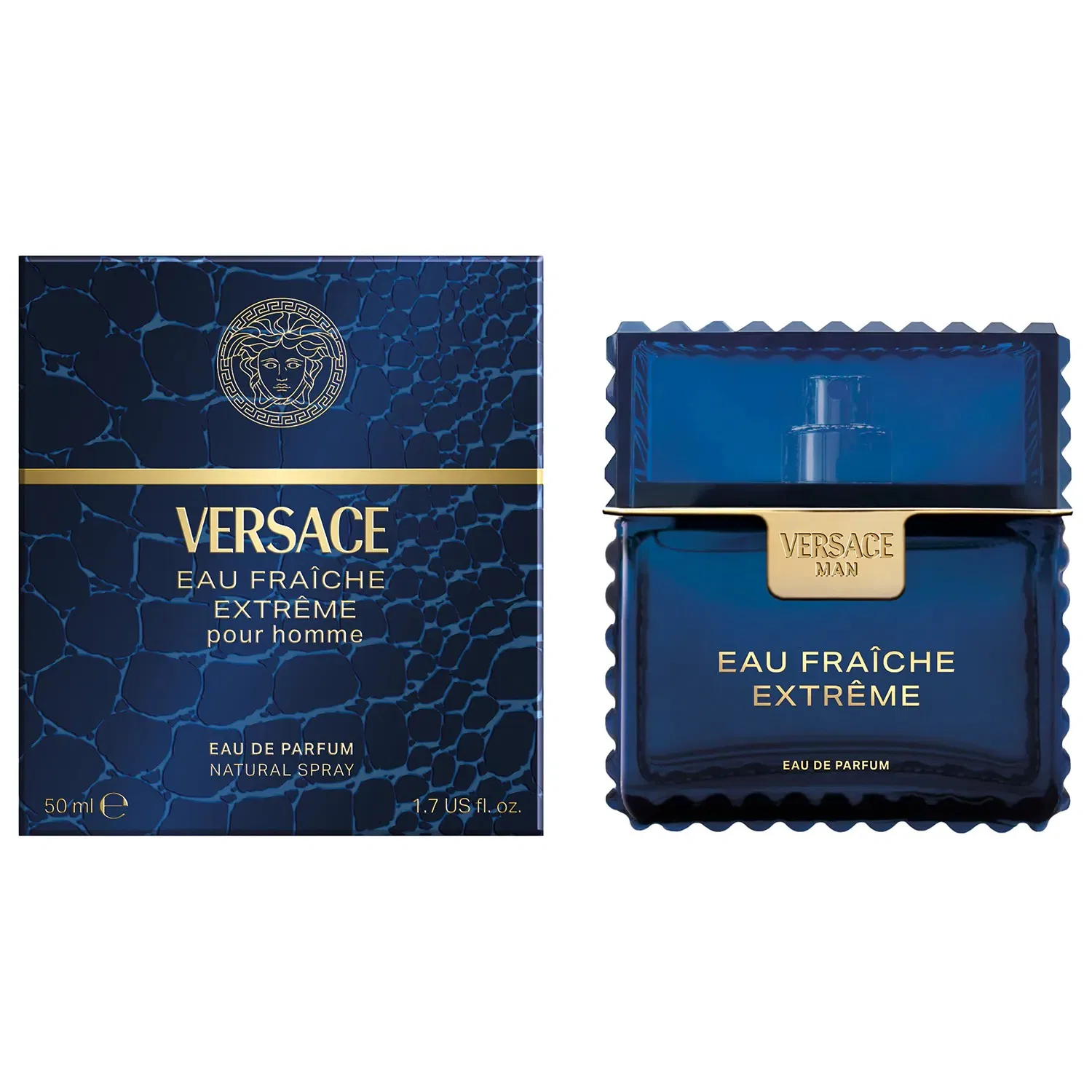 Парфюмерная вода 100 мл с цитрусово-древесным ароматом Eau Fraiche Extreme Man VERSACE — фото 3