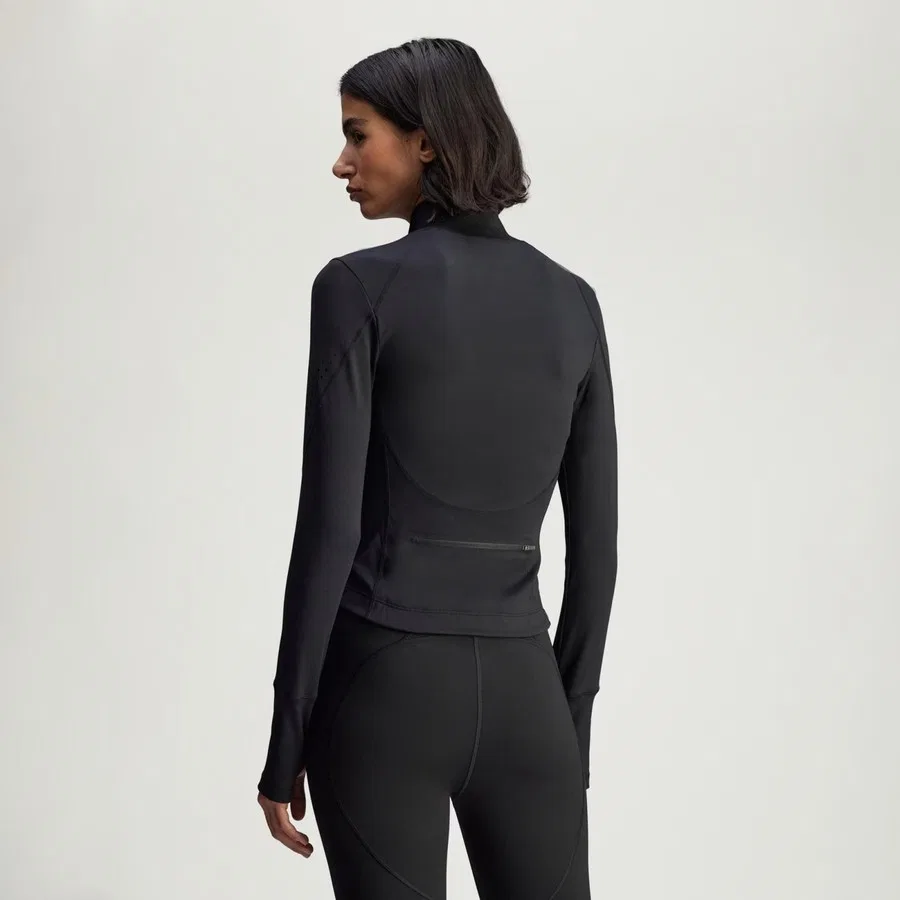 Женский свитшот с молнией Training Midlayer adidas By Stella McCartney, Черный — фото 2