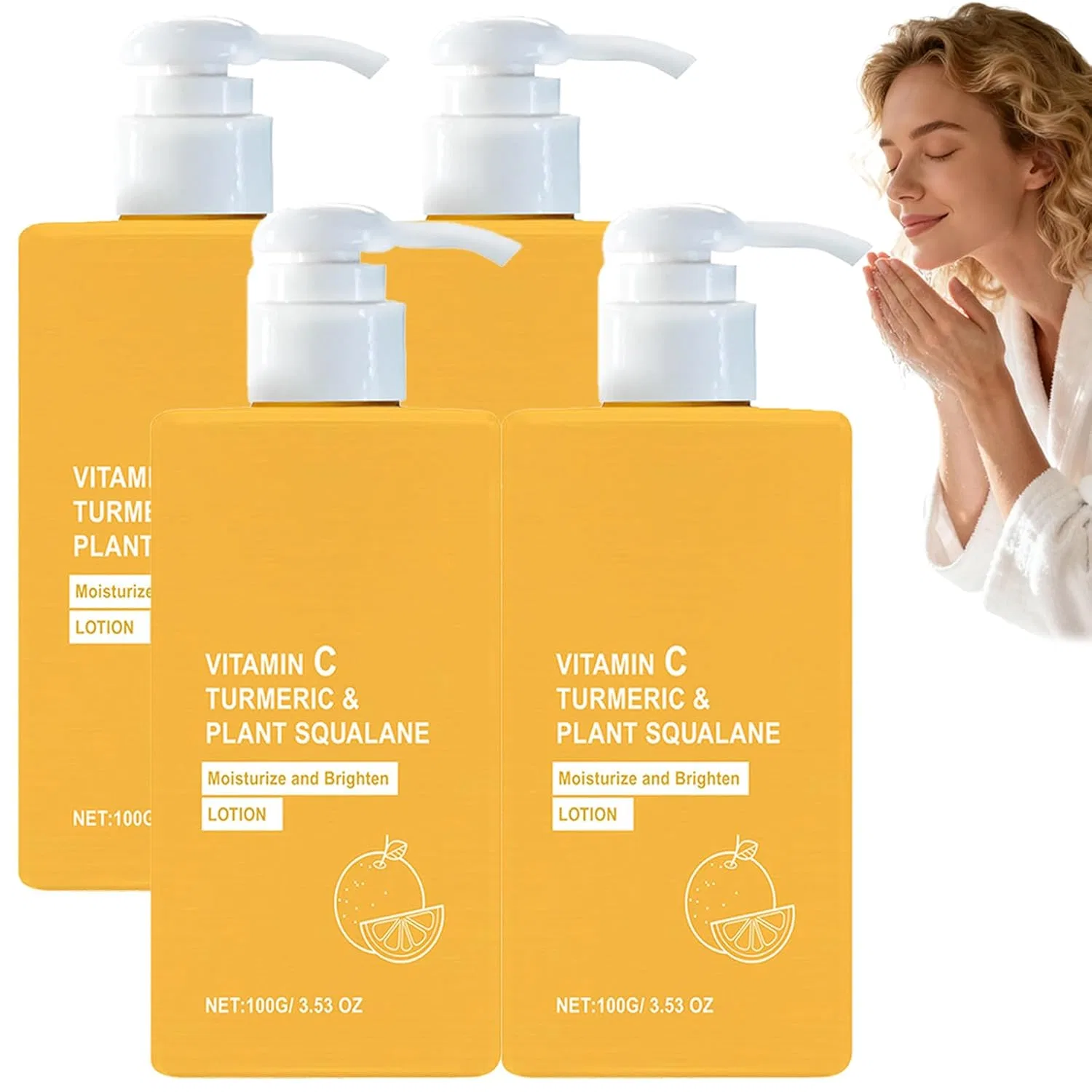 Лосьон для лица и тела Turmeric & Vitamin C, YUNFAX, 4 шт., 100 г
