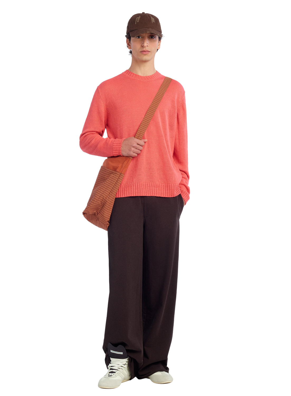 Джемпер Zara Benito Antonio Collection Relaxed Fit 100% Linen, коралловый
