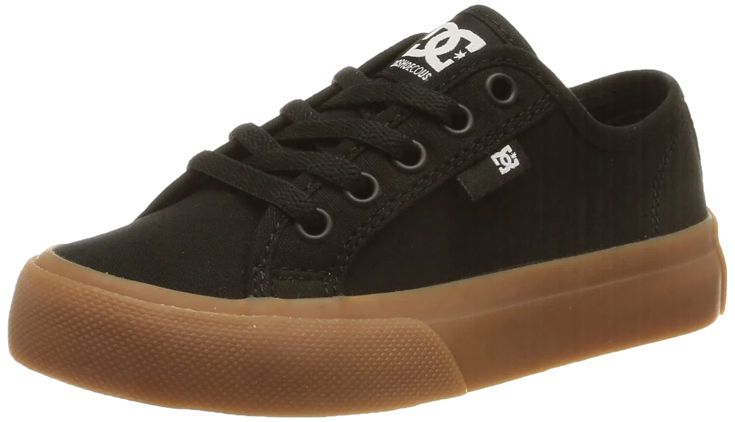 Детские кроссовки для мальчиков на шнуровке Manual DC Shoes, Black Gum