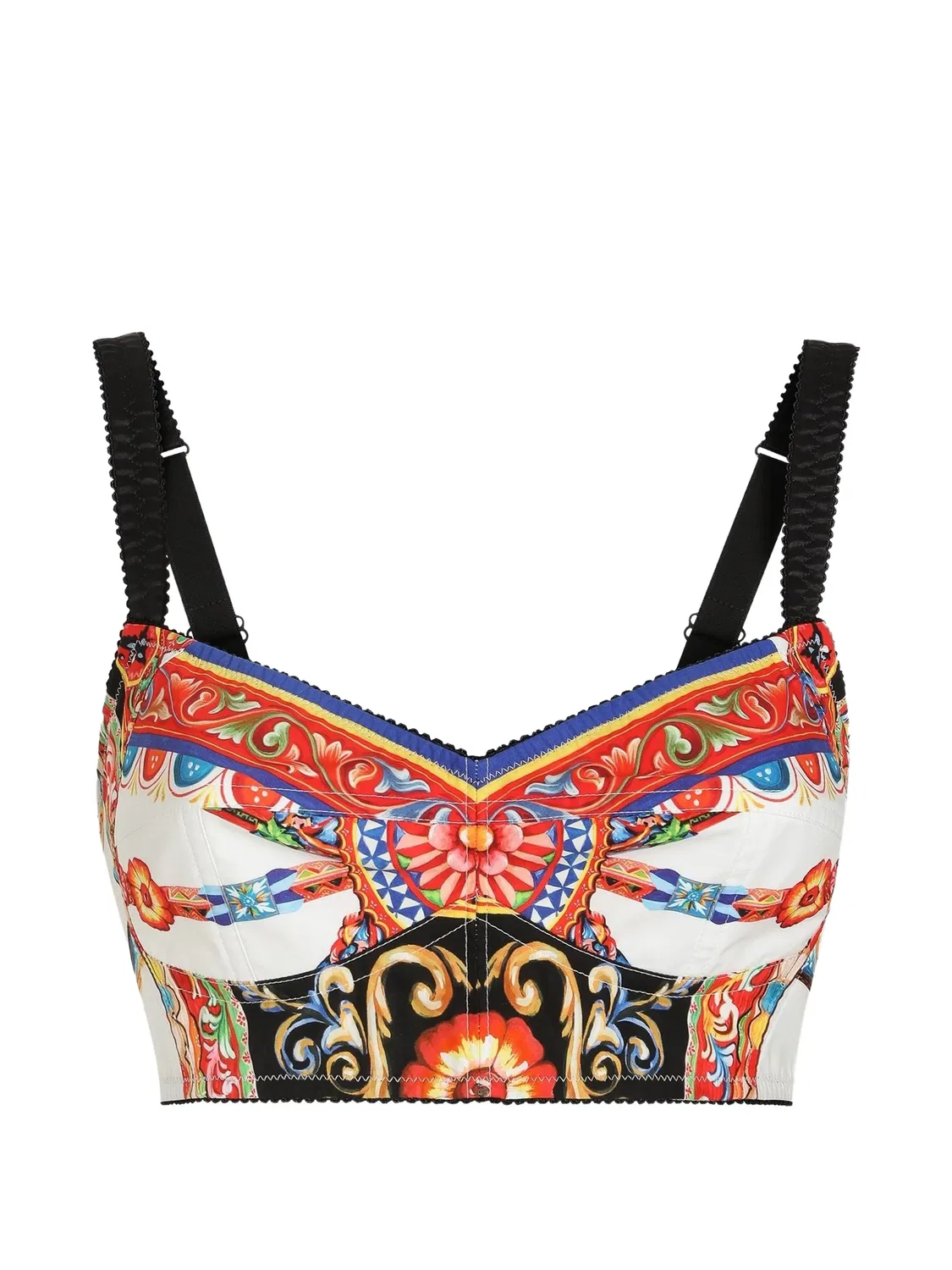 Dolce & Gabbana Топ Carretto из поплина черный