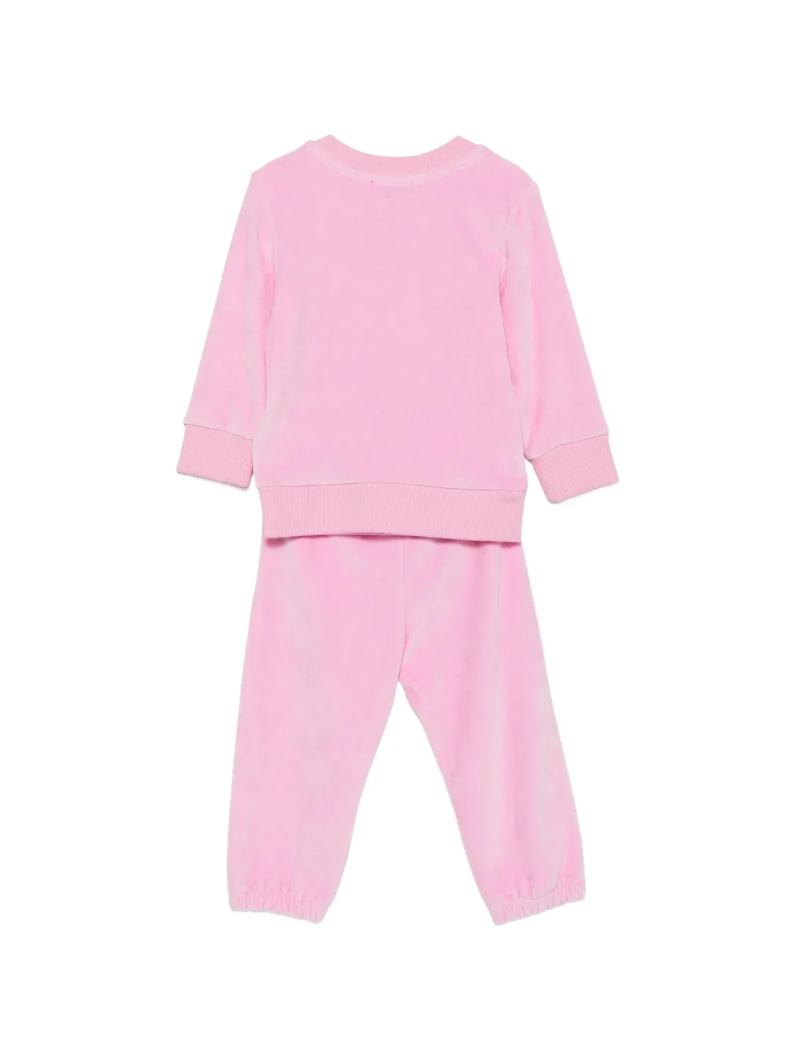 Спортивный костюм с вышитым логотипом Diesel Kids, розовый — фото 2