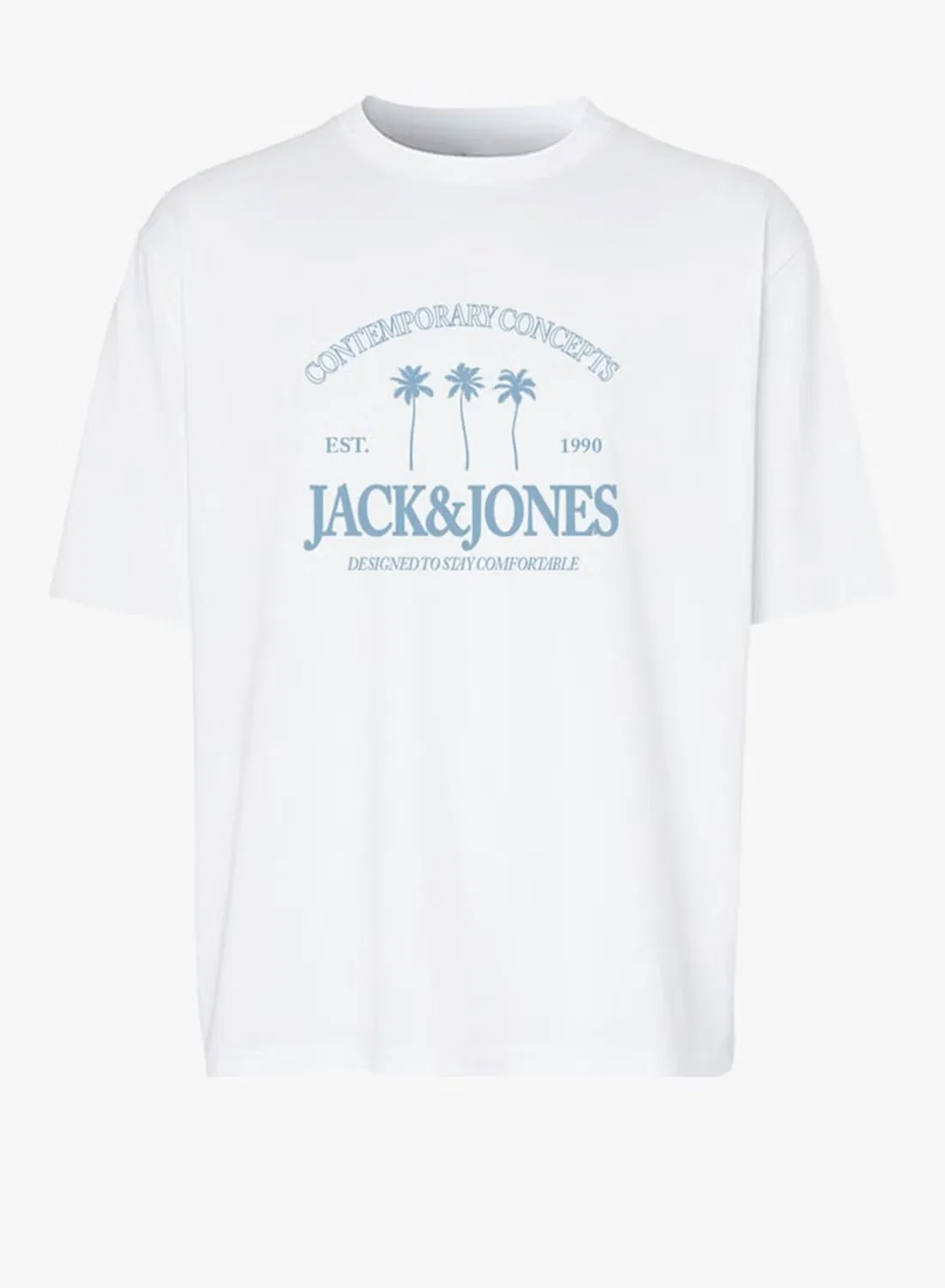 Футболка с коротким рукавом комплект футболок Jack & Jones Junior, серо-голубой — фото 3