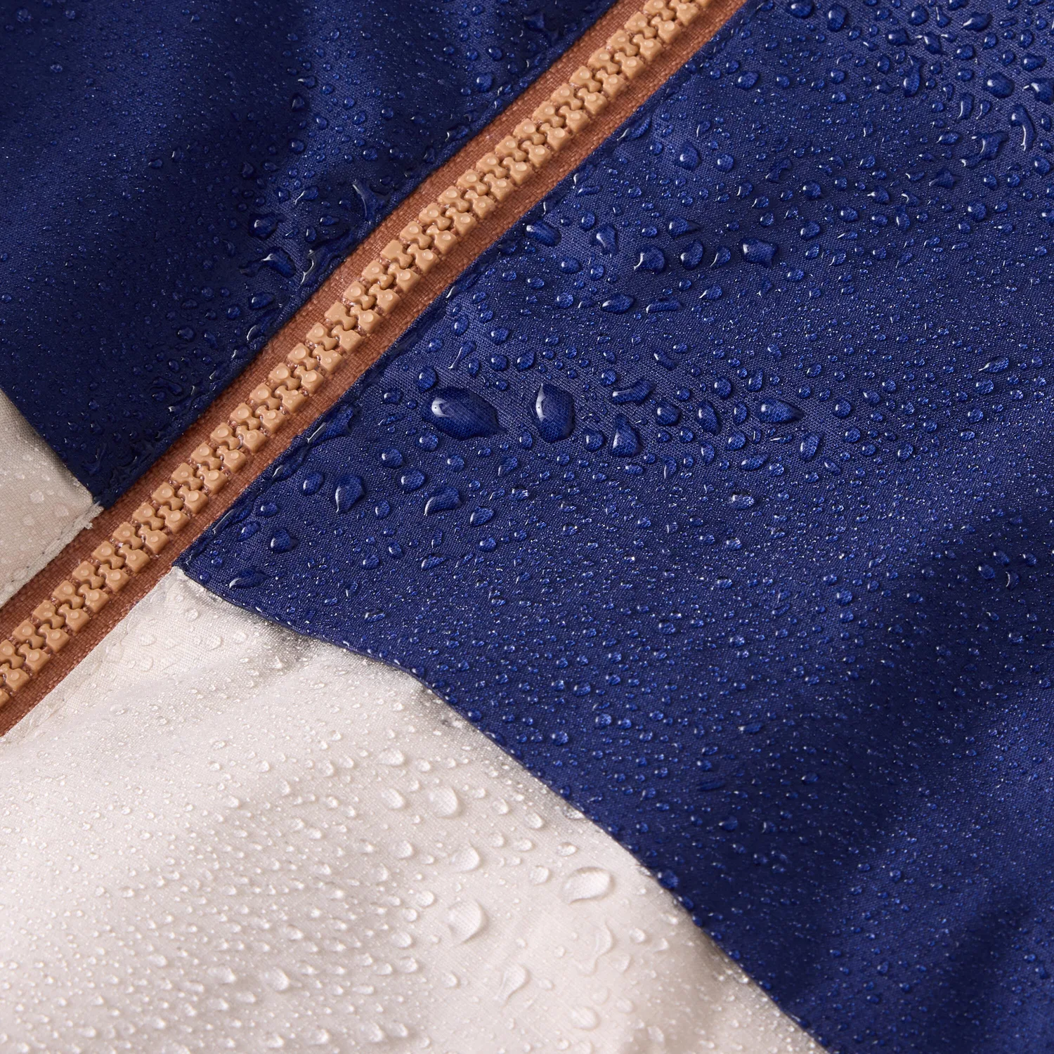 Детская водонепроницаемая куртка MH500 Quechua, Navyblau Leinenbeige — фото 4
