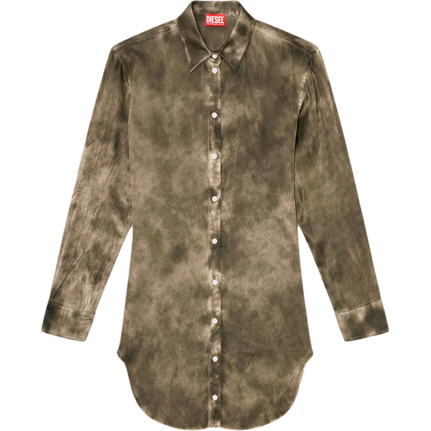 Женская рубашка с лацканами Army Green DIESEL, Army Green