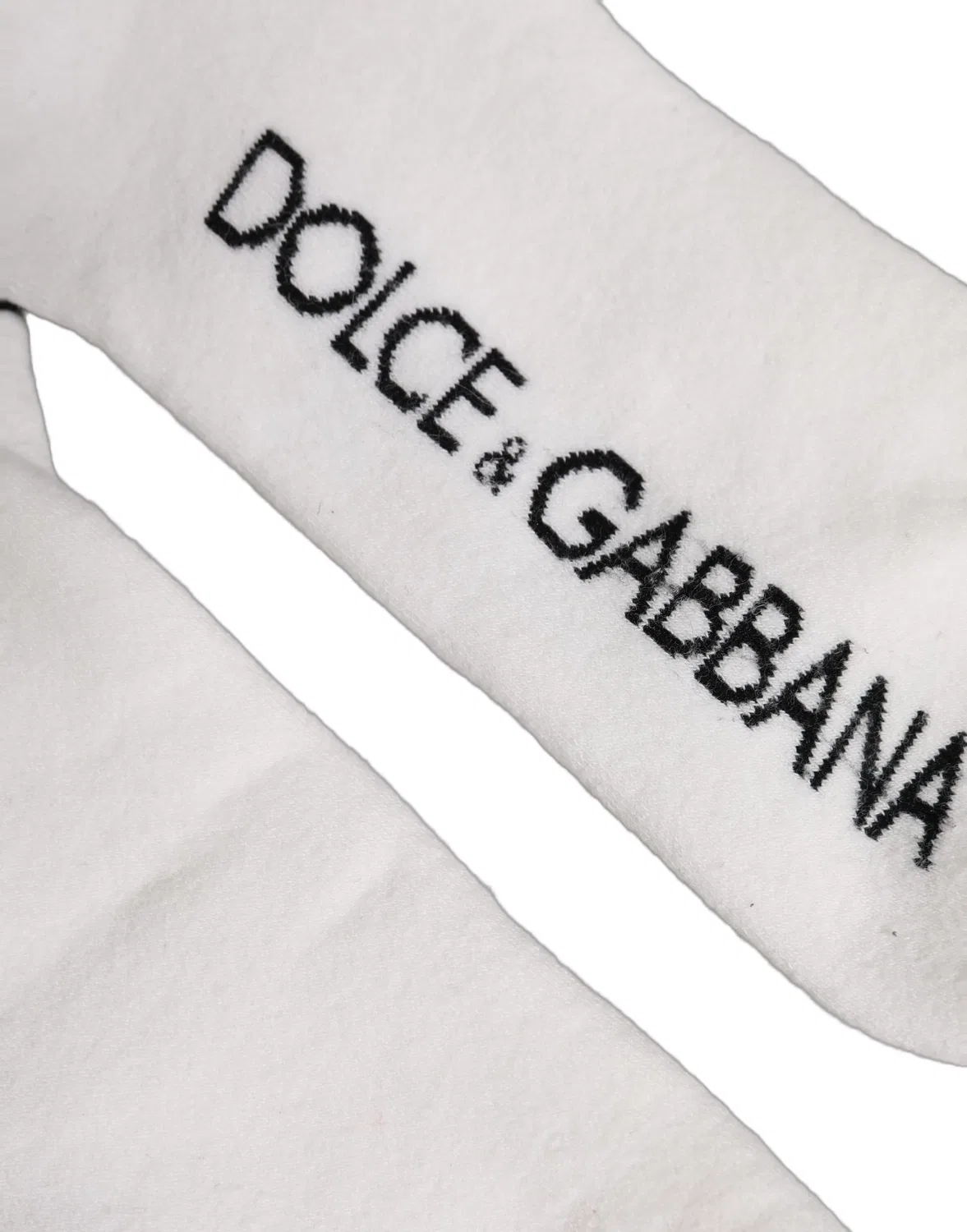 Носки короткие с логотипом DG Dolce & Gabbana, White Black — фото 4