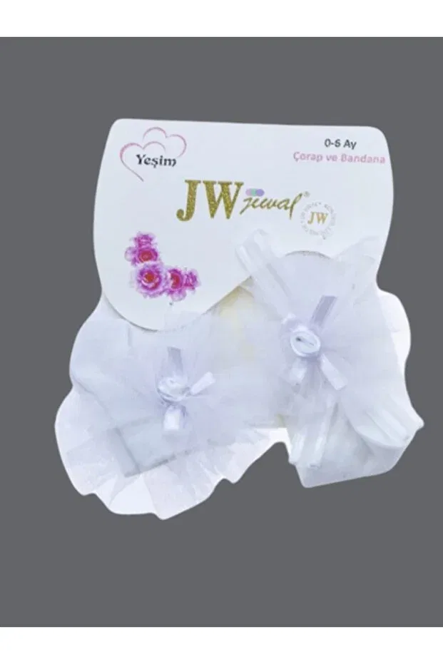 Детский комплект носков и банданы для девочек Baby Kids Colors, White