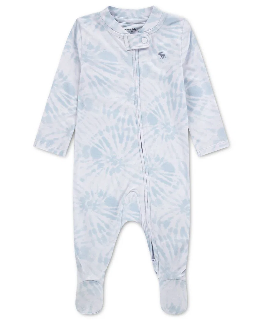 Детский комбинезон с длинным рукавом, на молнии, бренд abercrombie kids, Blue Fog