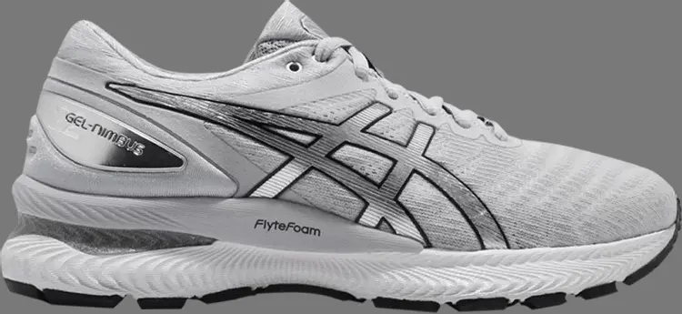 

Кроссовки wmns gel nimbus 22 platinum 'grey pure silver' Asics, серый