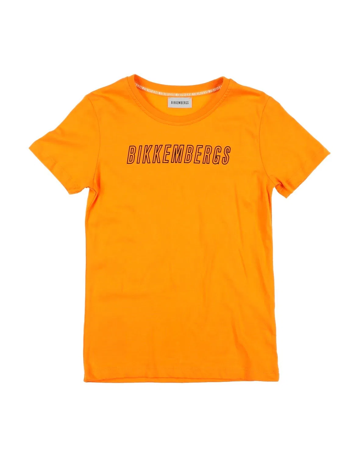 Детская футболка с логотипом Bikkembergs, оранжевый