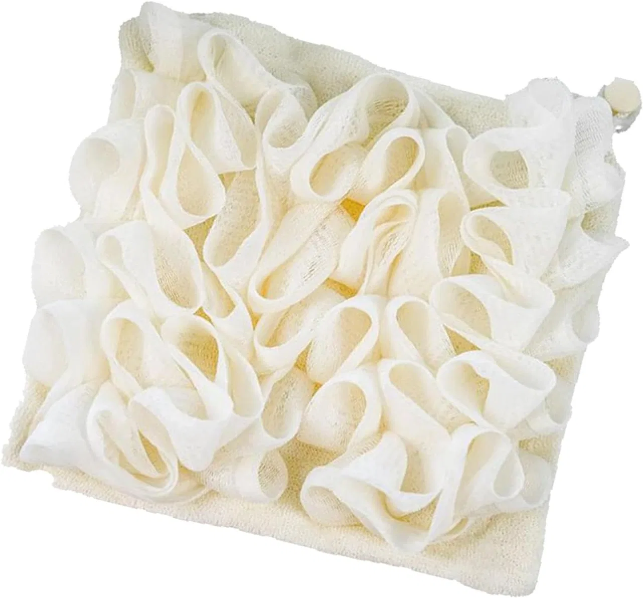 Мочалка-скраб для спины, люффа, Baumwolle, 11.94 см, Beige Generisch