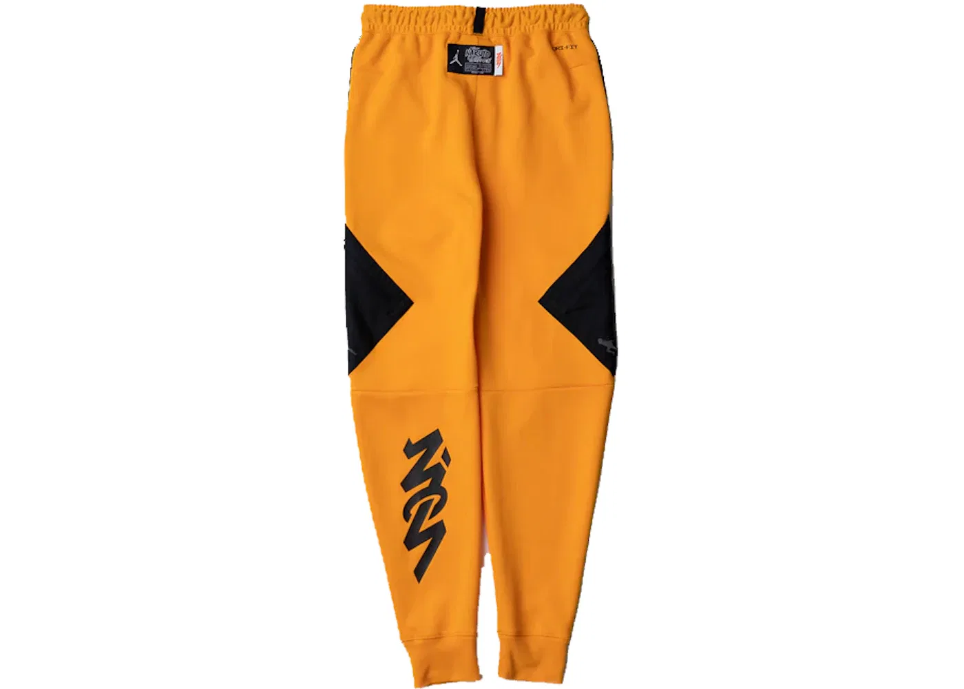 Мужские штаны с принтом Jordan x Zion x Naruto Orange Peel/Black — фото 2