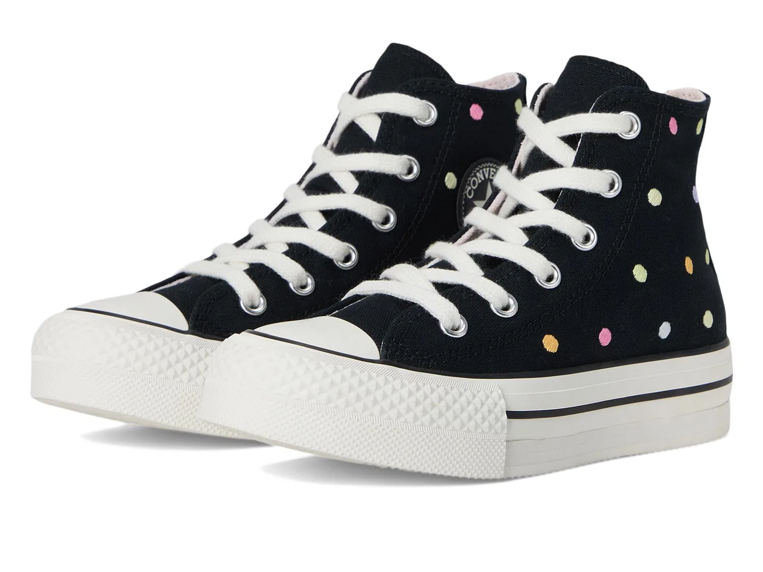 Детские кроссовки для девочек Converse, Black White Vintage Egret