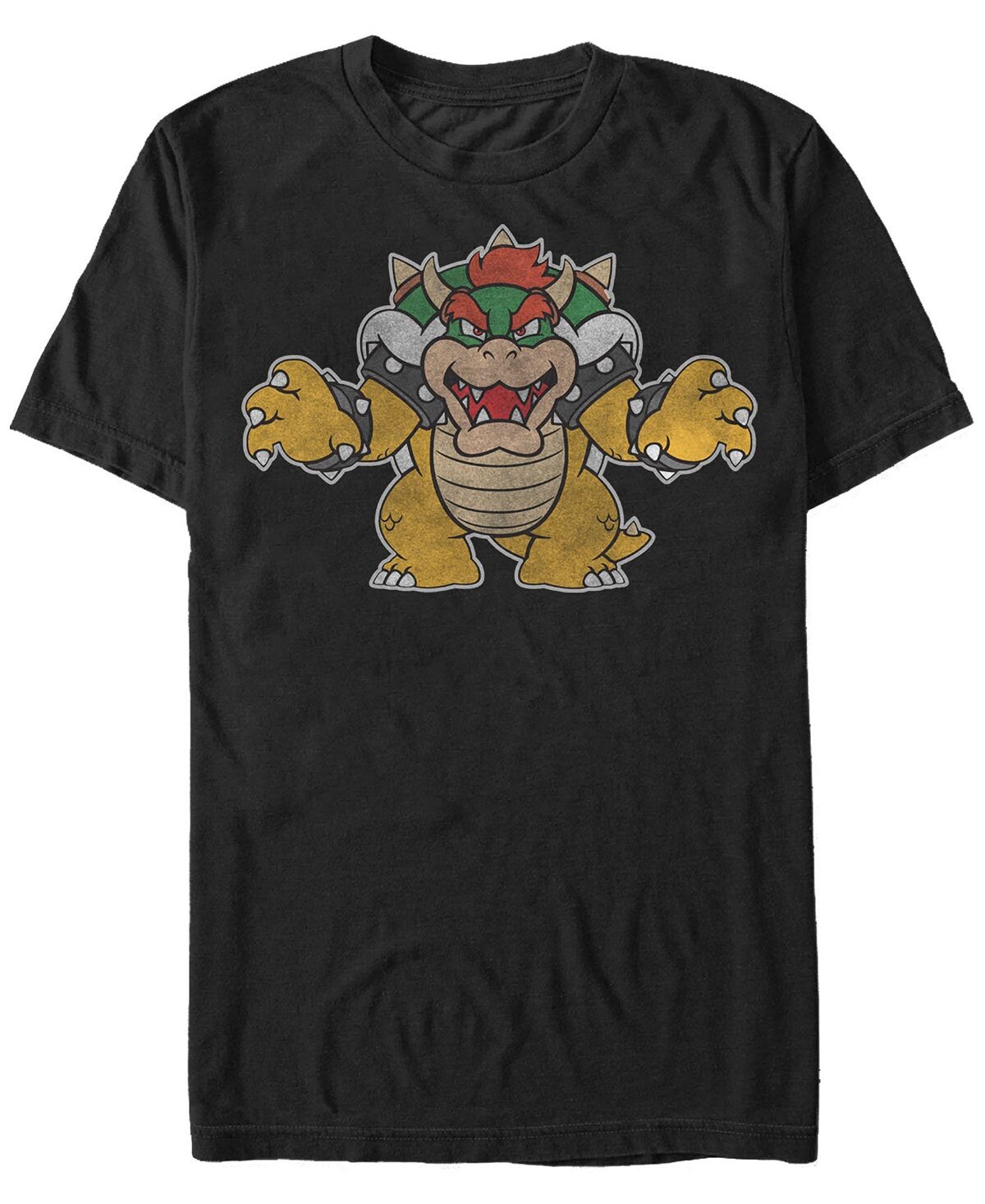 

Мужские футболки с коротким рукавом super mario just bowser от nintendo Fifth Sun, черный