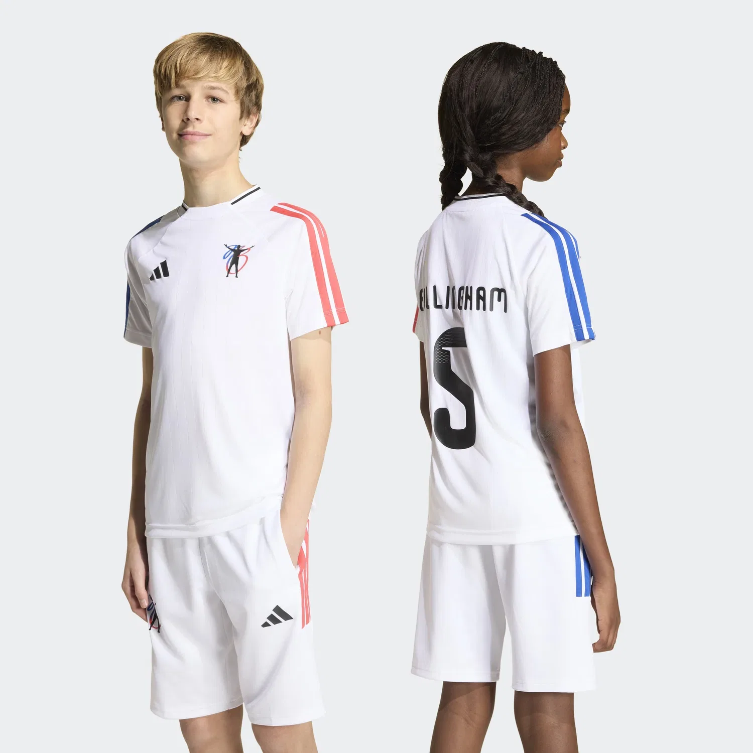 Спортивная футболка Adidas Performance Shirt Jude Bellingham белого цвета — фото 3