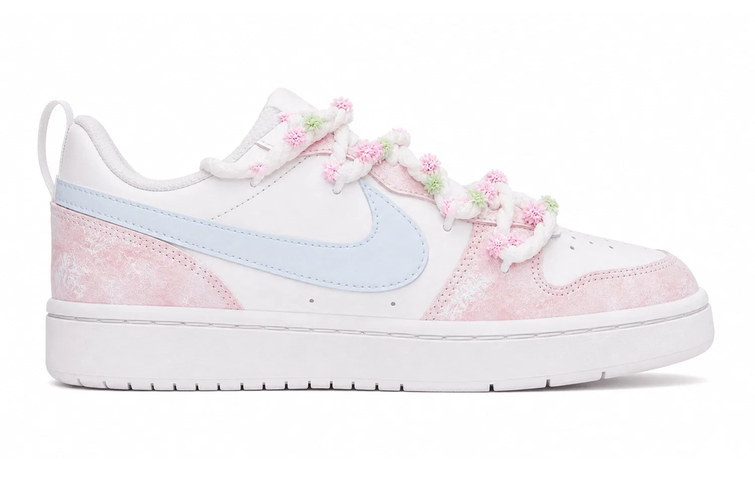 Детские кроссовки для скейтбординга с принтом Court Borough 2 Nike, Pink — фото 3